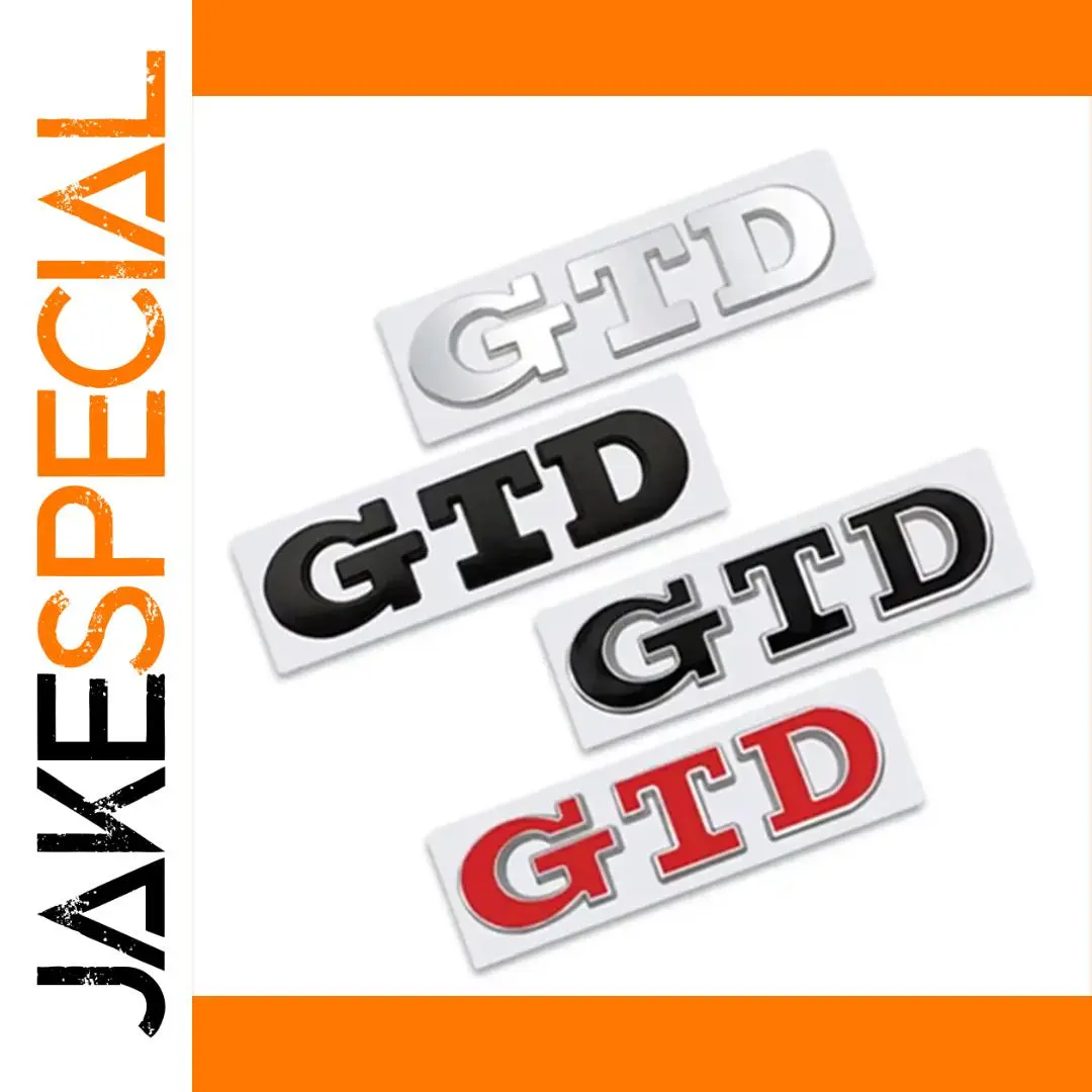 VW GTD Alloy Emblem Badge for Volkswagen 1 VW GTD Alloy Emblem Badge for Volkswagen