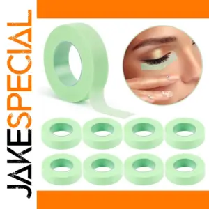 Green Eyelash Extension Tape for Precise Application