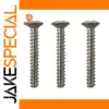 Silver Electric Guitar Pickup Screws, Set of 10