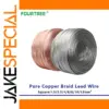 1 Meter Pure Copper Tinned Braid Lead Wire