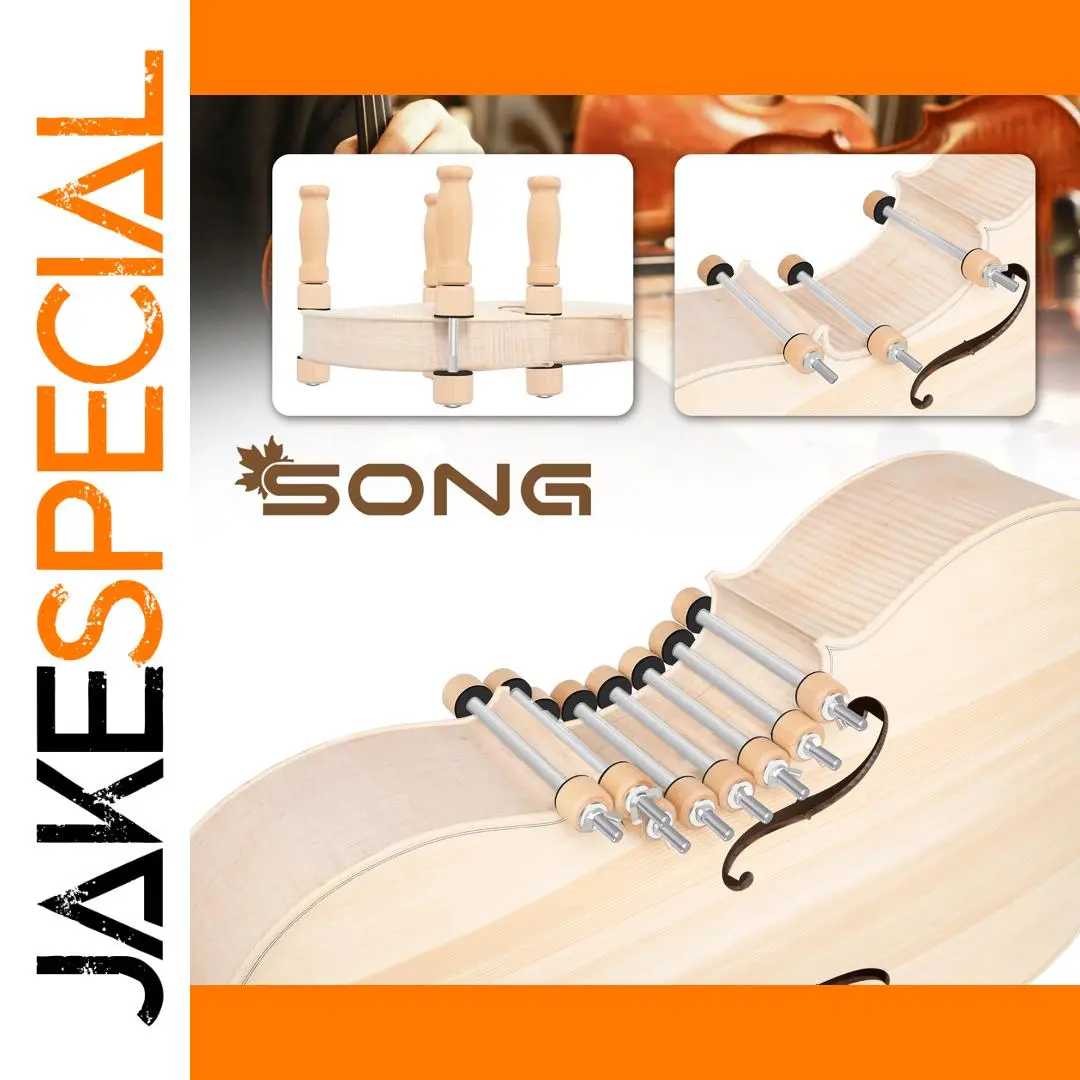 Set of 5 Wooden Instrument Clamps for Repairs 1 Set of 5 Wooden Instrument Clamps for Repairs