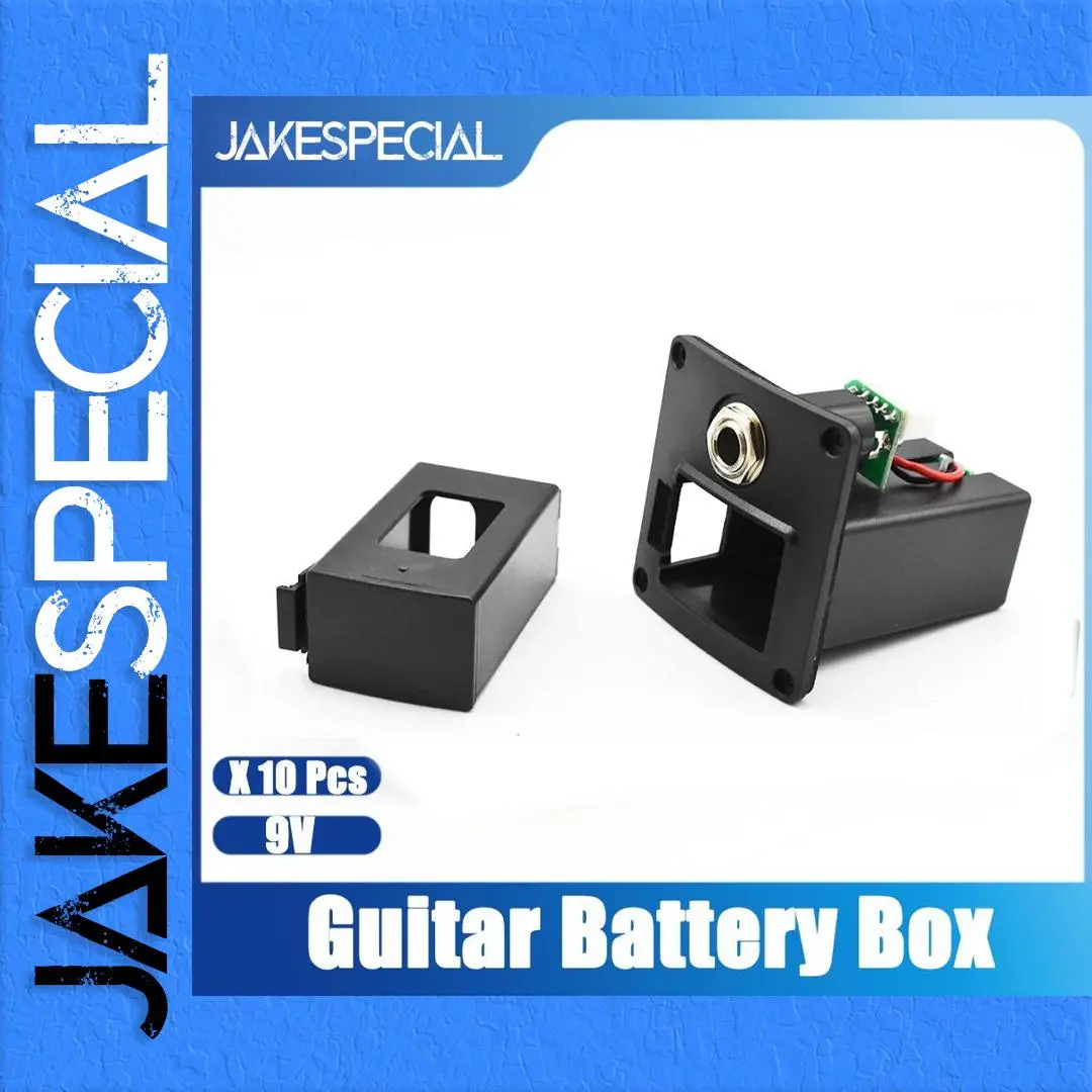 Black Guitar Pickup 9V Battery Boxes Set of 10 1 Black Guitar Pickup 9V Battery Boxes Set of 10