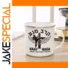 Krav Maga Enamel Mug with Martial Art Graphics