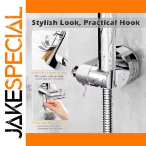 Chrome Shower Head Holder with Adjustable Arm