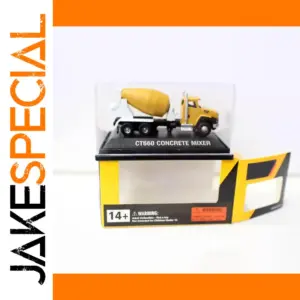 Vibrant Yellow Diecast CT660 Mixer Truck Model