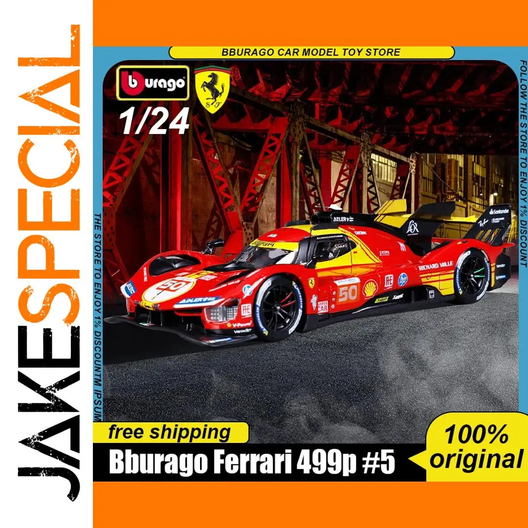 Ferrari 499p 1:24 Diecast Racing Car Model 1 Ferrari 499p 1:24 Diecast Racing Car Model