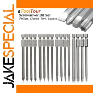 Magnetic S2 Steel Screwdriver Bit Set (3, 10, 16 pcs)