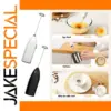 Portable Electric Egg Beater with Stainless Steel Whisk