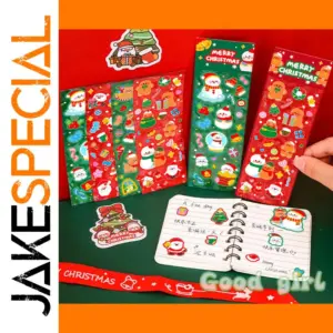 Festive Christmas Cartoon Sticker Set