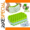 Green Silicone Honeycomb Ice Tray with Lid