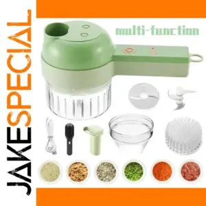 Green 4-in-1 Portable Veggie Slicer