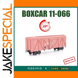 Vintage Soviet Union Cargo Train Boxcar Model 1:87