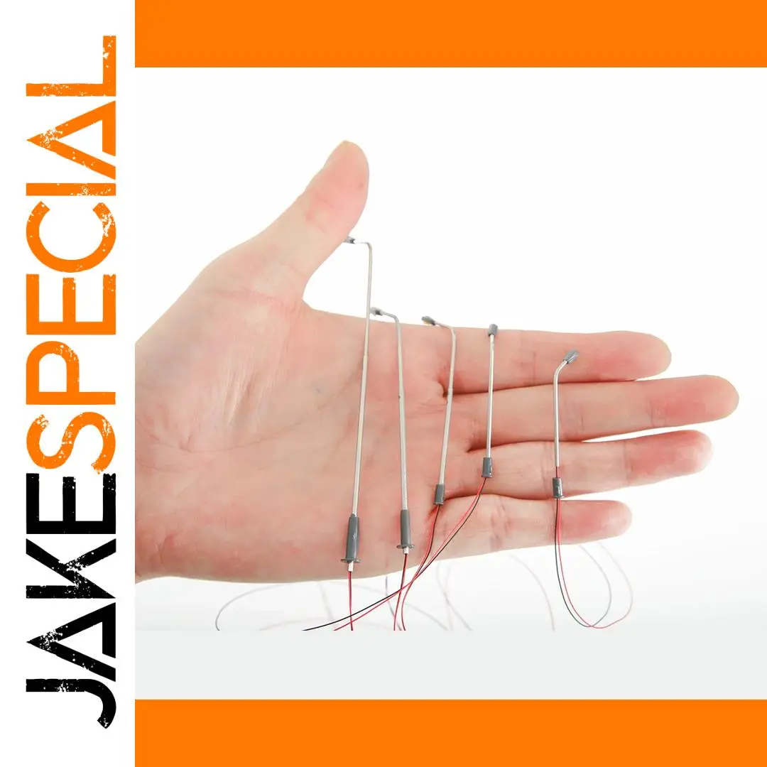 Miniature Street Lights Set with Warm White LEDs 1 Miniature Street Lights Set with Warm White LEDs