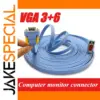 VGA 3+6Pin Flexible HD Video Cable 0.5-10m
