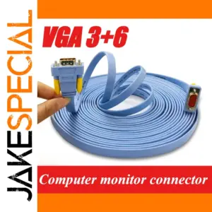 VGA 3+6Pin Flexible HD Video Cable 0.5-10m