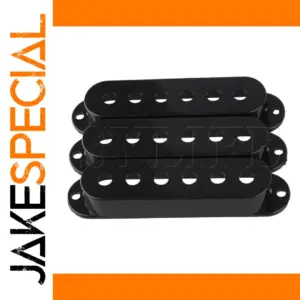 Black Single Coil Pickup Covers Set for Guitar