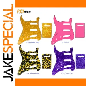 Vibrant Left-Hand Fender Strat Pickguard