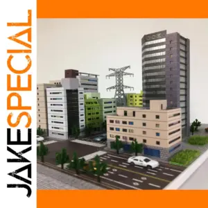 1:300 Scale City Building Diorama Model