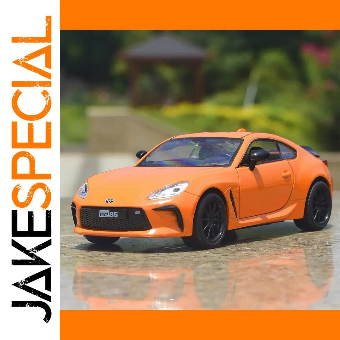 1:37 Toyota GR86 Diecast Model in Orange 1 1:37 Toyota GR86 Diecast Model in Orange