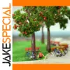 Set of 10 Realistic Miniature Fruit Trees for Dioramas