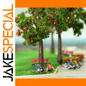 Set of 10 Realistic Miniature Fruit Trees for Dioramas