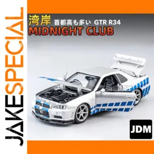1:32 GTR R34 & R35 Diecast Model Car