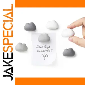 Colorful Cloud Fridge Magnets Set of Six