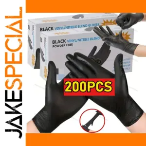 Black Nitrile Disposable Gloves 70-100g Pack