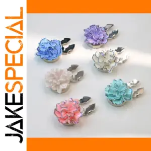 Flower Button Covers for Jackets and Accessories