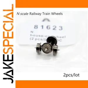 N Scale Metal Train Wheels Set (2 Pieces)