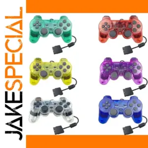 Vibrant Transparent PS2 Gamepad