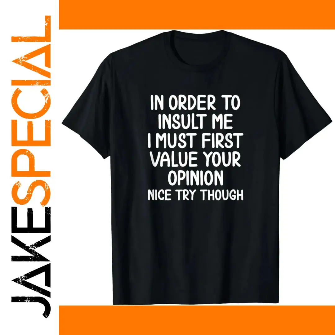 Bold Black T-Shirt with Humorous Text 1 Bold Black T-Shirt with Humorous Text