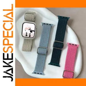 Braided Nylon Watch Band for Apple Watch Series 9