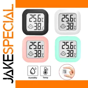 Digital Indoor Thermometer Hygrometer with Large Display