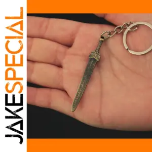 Antique Bronze Miniature Blade Keychain