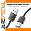 Black USB 2.0 Extension Cable 25cm
