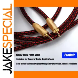 3.5mm Audio Extension Cable with Gold-Plated Connectors