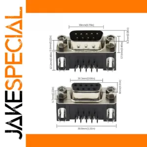 Set of 20 DB9 D-Sub 9-Pin Connectors for Data Transfer