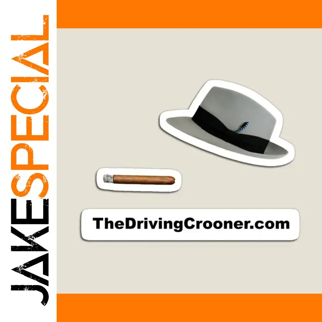 Driving Crooner Magnet - Vintage Style Humor 1 Driving Crooner Magnet - Vintage Style Humor