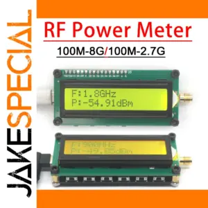 RF Power Meter 1MHz–8GHz with 24-bit ADC