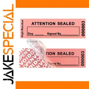 Pink Tamper-Evident Security Sticker 8.9cm