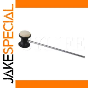 Black Felt Bass Drum Beater with Steel Shaft
