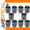 Set of 10 Chrome Finish Rotary Control Knobs