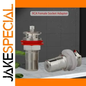 RS3003S Silver-Plated RCA Female Socket for Panel Mount