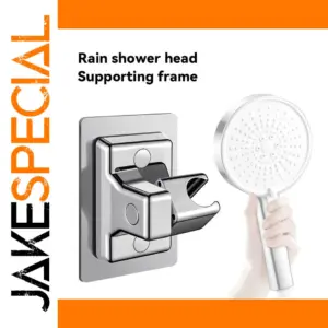 Modern 360° Shower Head Holder in Black or Silver