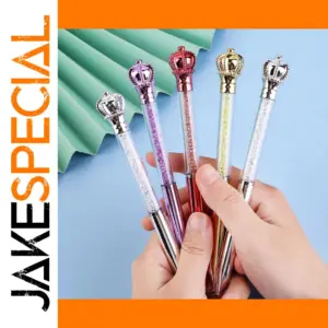 Crystal Crown Ballpoint Pen Set (5-Piece)