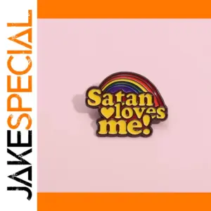 Rainbow Enamel Brooch for Women and Kids