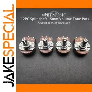 12-Piece Guitar Potentiometer Set for Volume & Tone