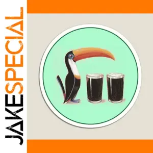 Colorful Guinness Toucan Magnet for Fridge