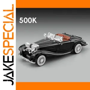 Vintage Car Model 1:32 Scale with Lights